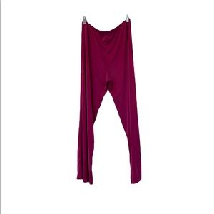 Jostar Polyester Elastic Magenta Wide leg Large Pants